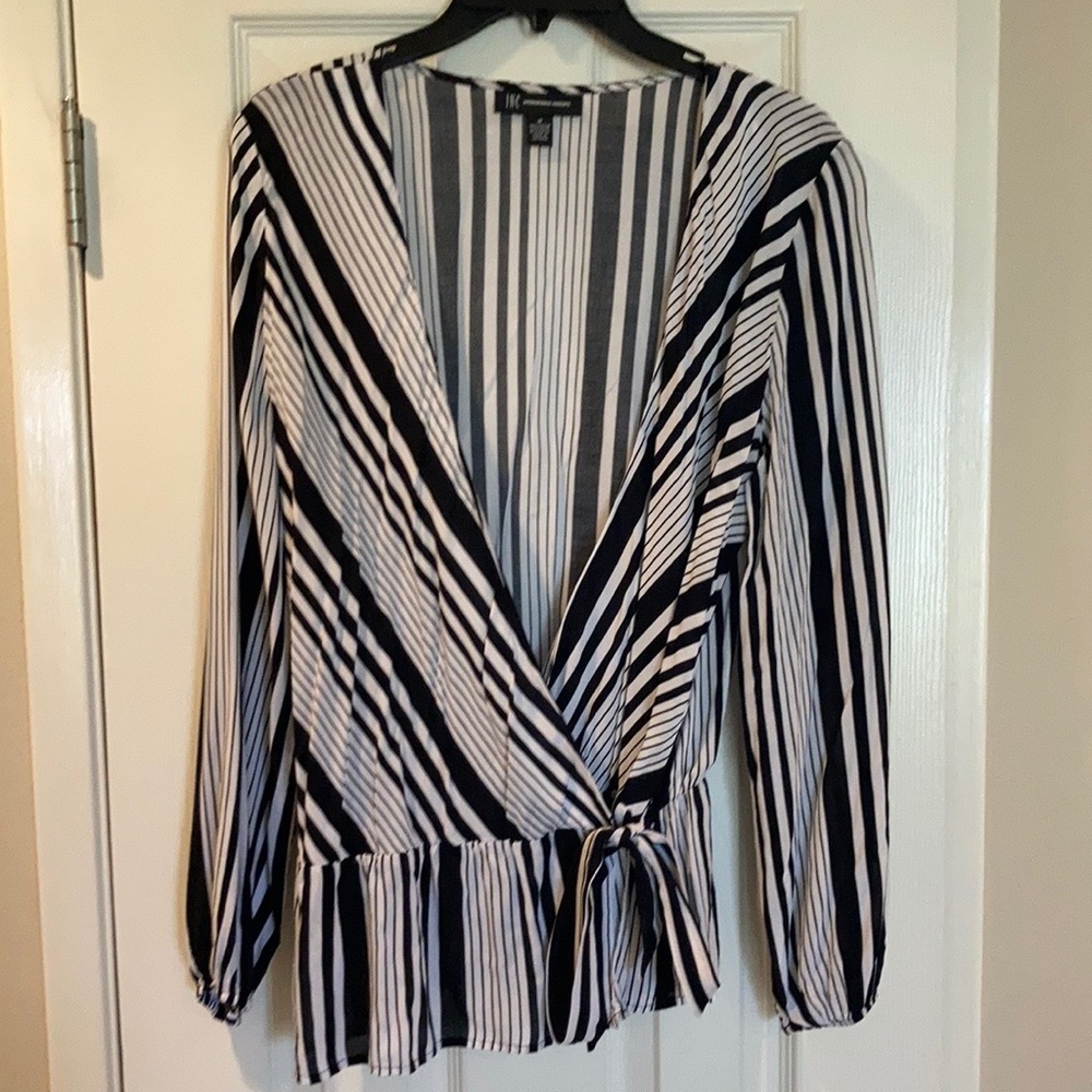 INC International Concepts Striped Blouse